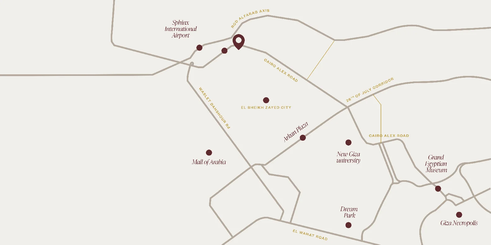 Prime The Hillage location in Sheikh Zayed